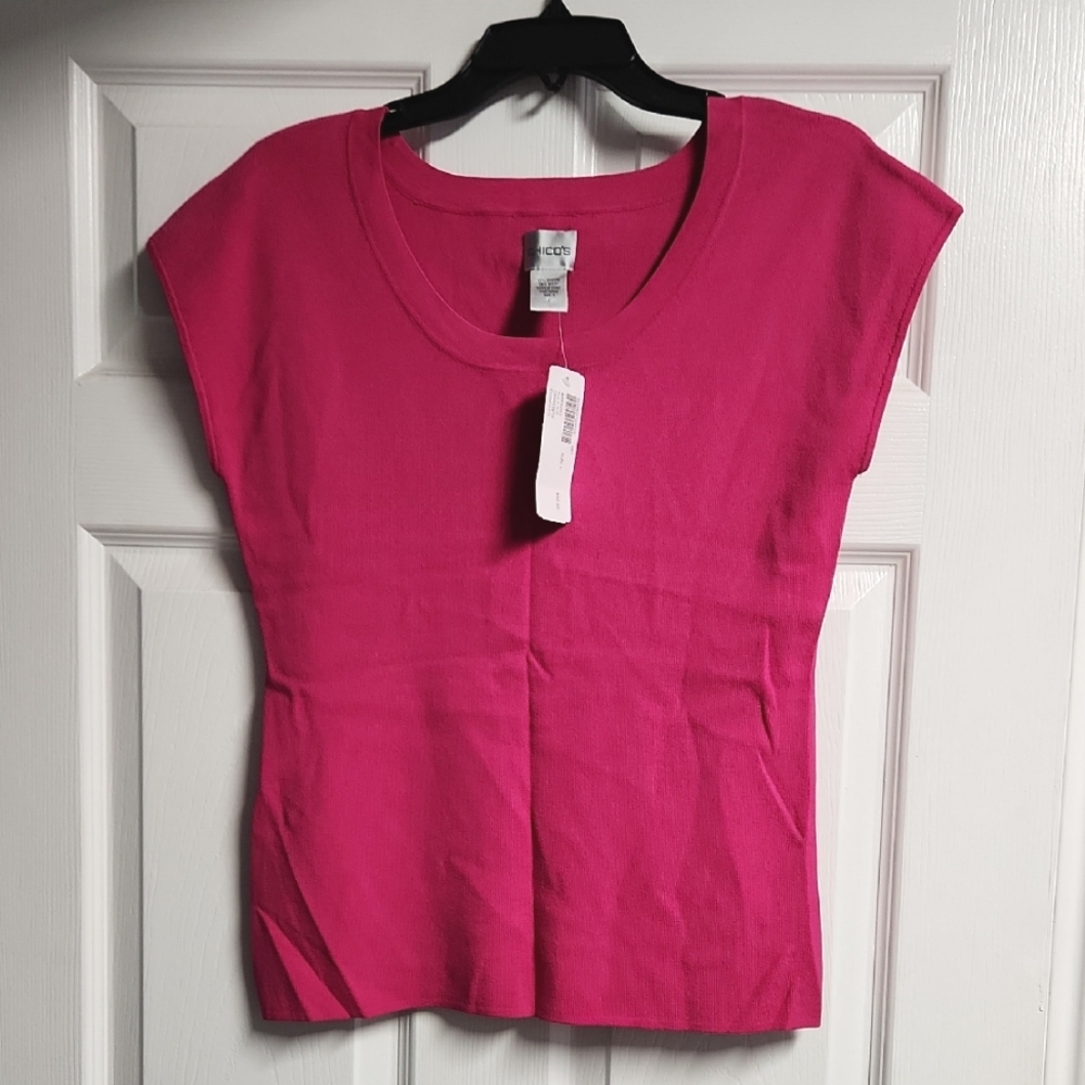 Chicos Women's Pink Top size 1